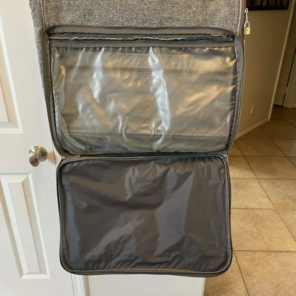 Samsonite tweed folding garment bag